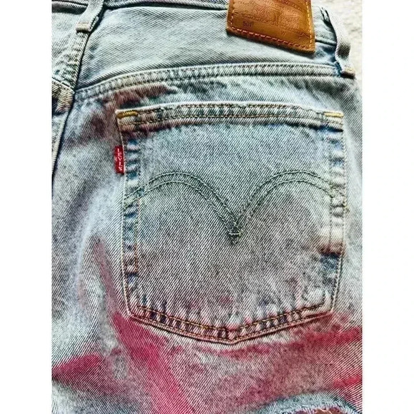 VINTAGE LEVI’S 501® ORIGINAL FIT HIGH RISE WOMEN'S SHORTS SIZE 30 - Picture 7 of 12